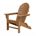 Sedia Adirondack da esterno 83 x 75 x 98 cm in plastica marrone reclinabile stile classico