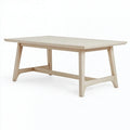 Tavolo da pranzo 160 x 90 x 75 cm in legno beige chiaro - stile nordico