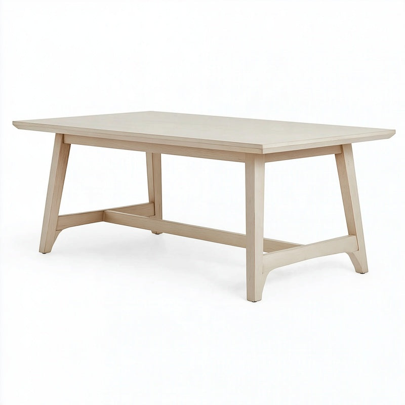 Tavolo da pranzo 160 x 90 x 75 cm in legno beige chiaro - stile nordico
