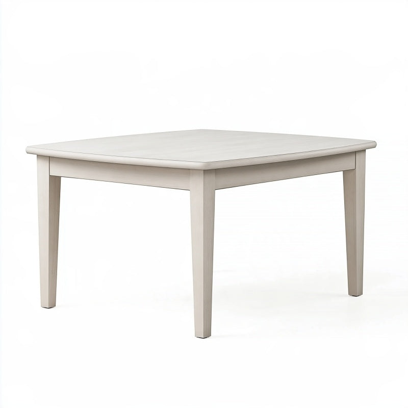 Tavolo da pranzo 120 x 80 x 75 cm in legno bianco stile moderno