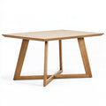 Tavolo da pranzo 160x90x75 cm in legno beige e marrone chiaro stile moderno